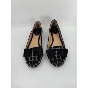 Kate Spade New York Polka Dot With Bow Black and Gray Size US 7.5